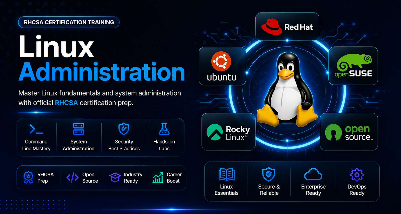 RHCSA/CLA - Certified Linux Administrator & Red Hat Certified System Administrator