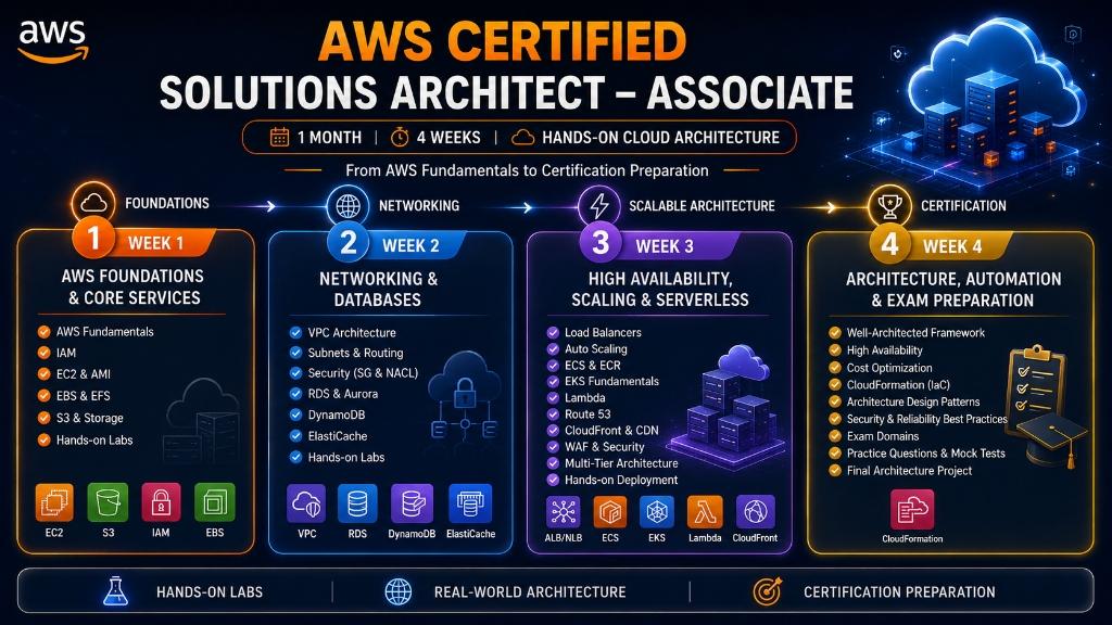 AWS Certified Solutions Architect – Associate (SAA-C03) Learning Roadmap